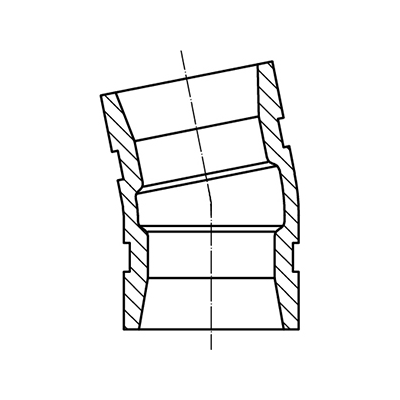 Gróp hné 21/2" 11,25ø rauð (ks)