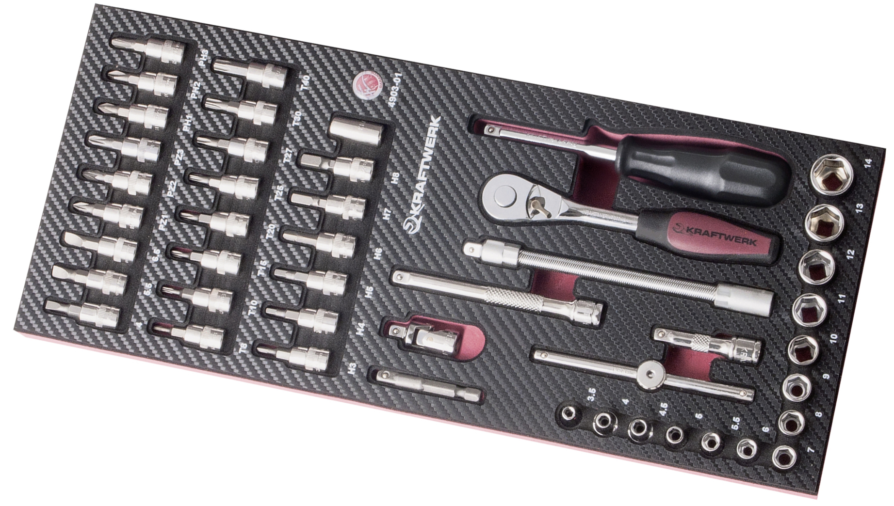 Bakki í skáp 1/4" 46stk