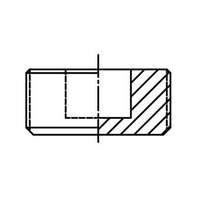Tappi-Innfeldur 1/2" Zinkh.