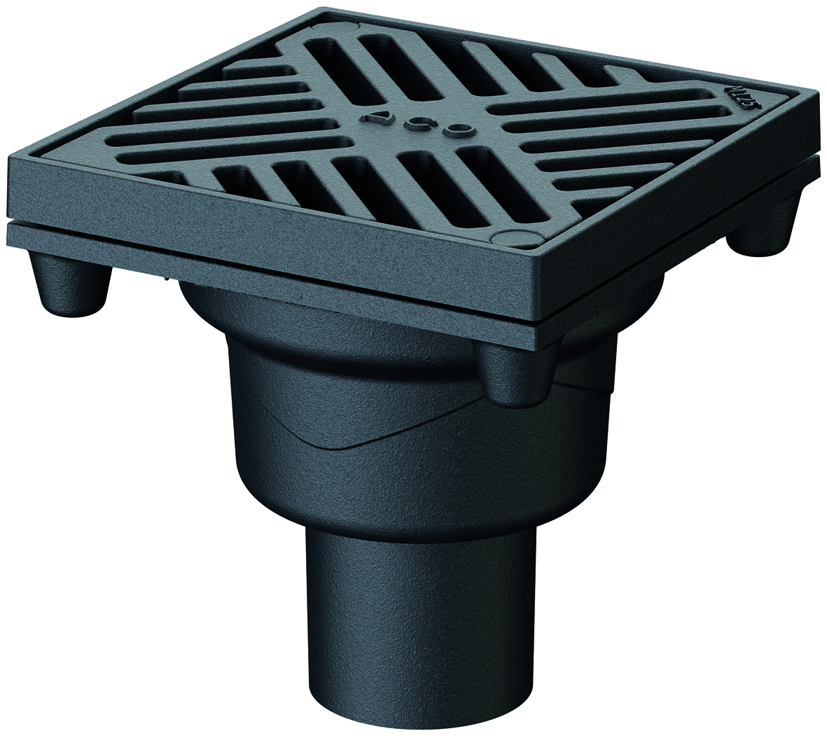 ACO niðurf DN70 20x20 M125 Steypuj.