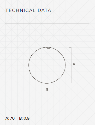 Niðurfallsrör 70 ólitað