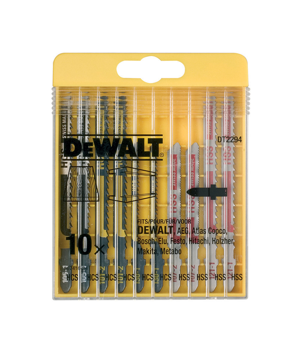 Stingsagarblaðasett F/Tré 10st