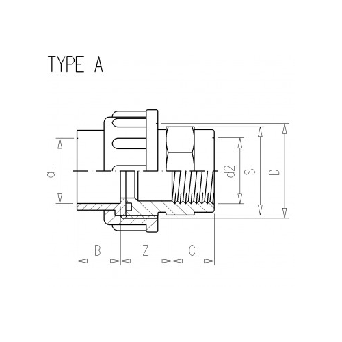 Union 40mm x 11/4" UPVC