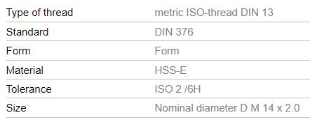 Vélsnittappi og bor saman í pakka 14mm