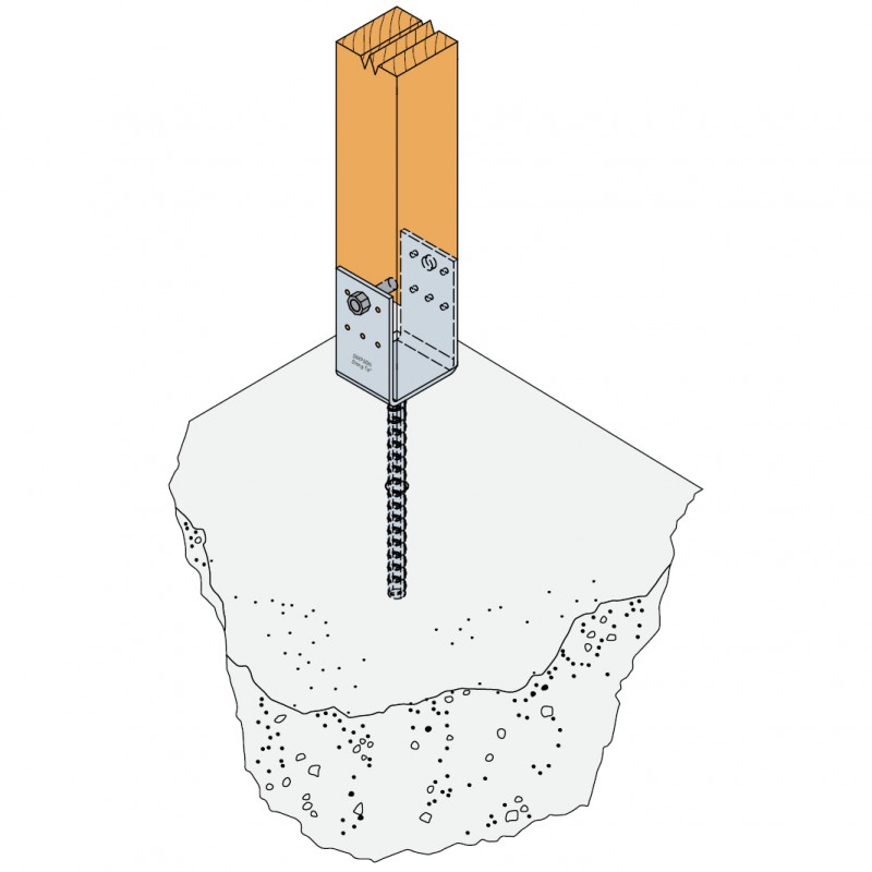 Súluskór 100x90mm HDG