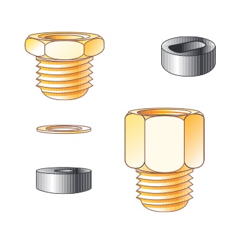 Nippill f rör ½" rúnn & flatur