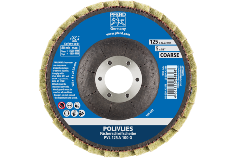 Flókaflipaskífa 125mm grófleiki 100