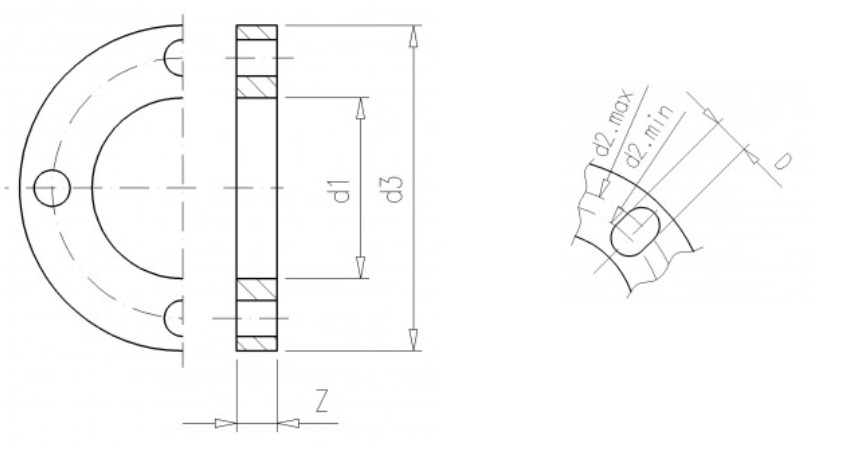 Flangshringur 32mm UPVC