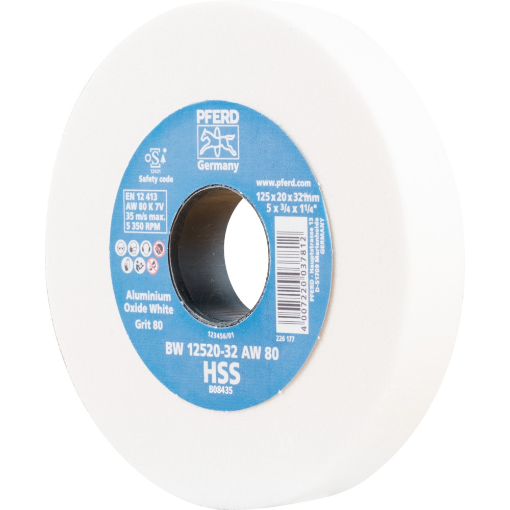 Smergelsteinn 125x20mm 80 HSS