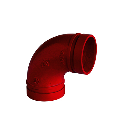 Gróp hné 1" 90ø rauð (ks)