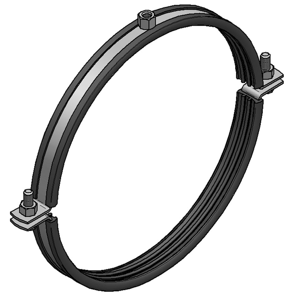 Ryðfr. Festing 140 M.Gúmmí 304