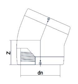 EF hné 180 22,5° SDR 11