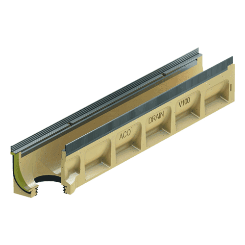 V100E Gólfrenna 1m E600 niðstú - RF kantur