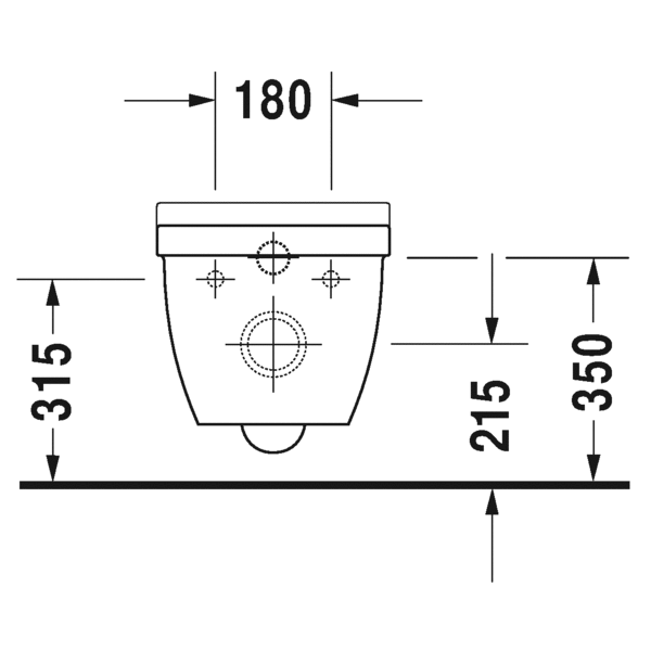 Duravit Starck 3 rimless m/hægl. setu Tilboðsverð