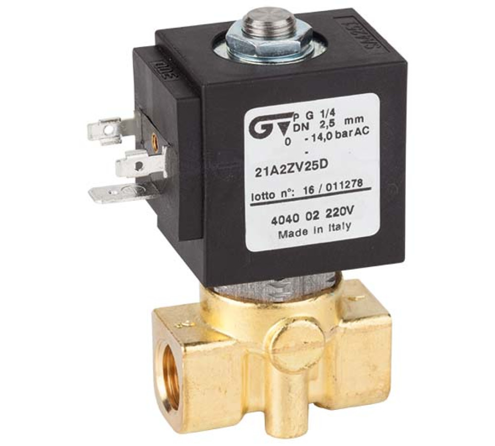 Segulloki 1/4" NO 220 V Kv=0,192 m3/h