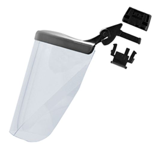 Ljósbogahlíf á öryggishjálm