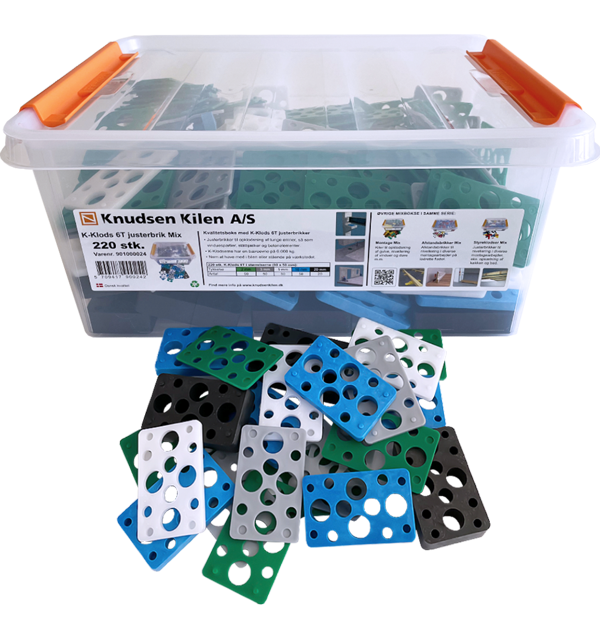 Plast millilegg blandað 220 stk box