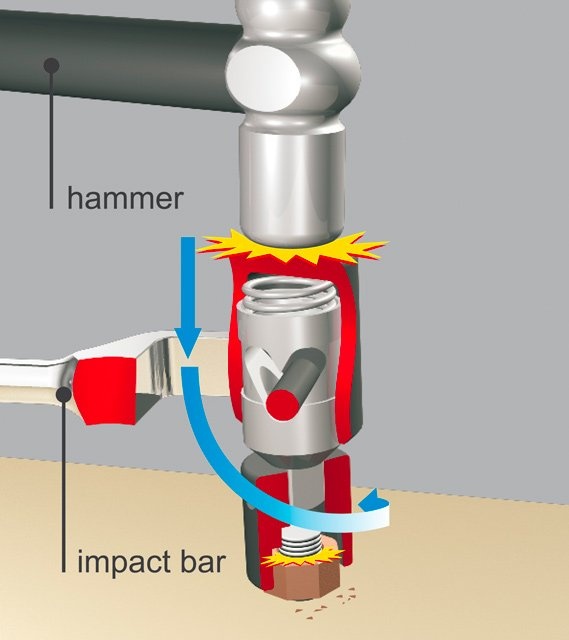 Átaksskaft 3/8"" ásláttar"