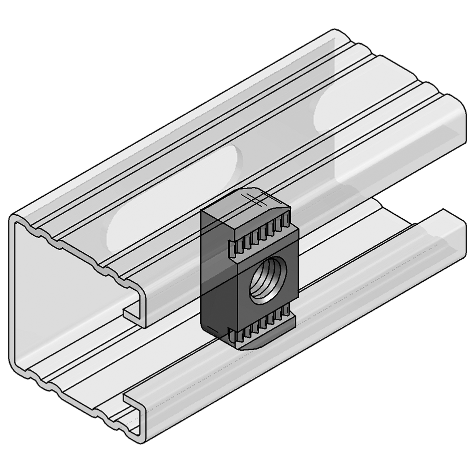 Brautarró S M10 f/braut C45 36mm x 20mm galv (100)