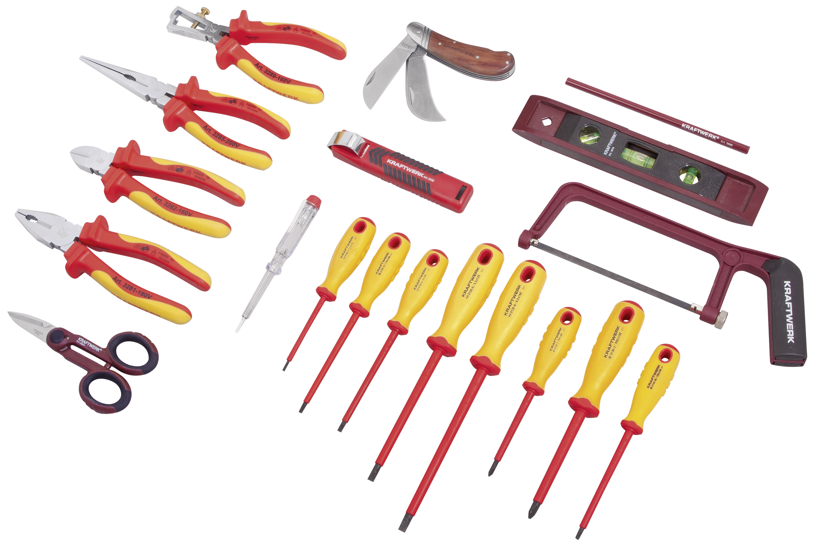 Verkfærasett f.rafv. 20 stk