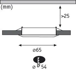 PAULMANN Undirskápaljós 3 x 4,5W 827 30T Hvítt 230V