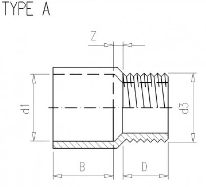 N. Tengi 110mm x 4" UPVC
