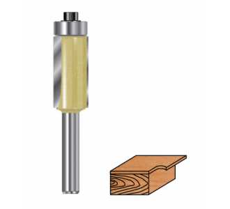 Fræsitönn bein með legu 12,7mm