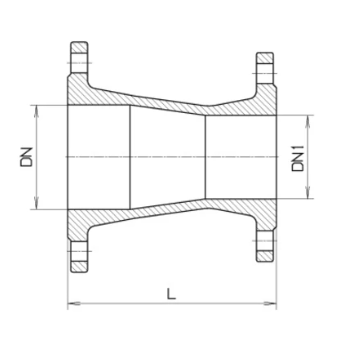 Flangsminnkun DN200-DN100 PN10
