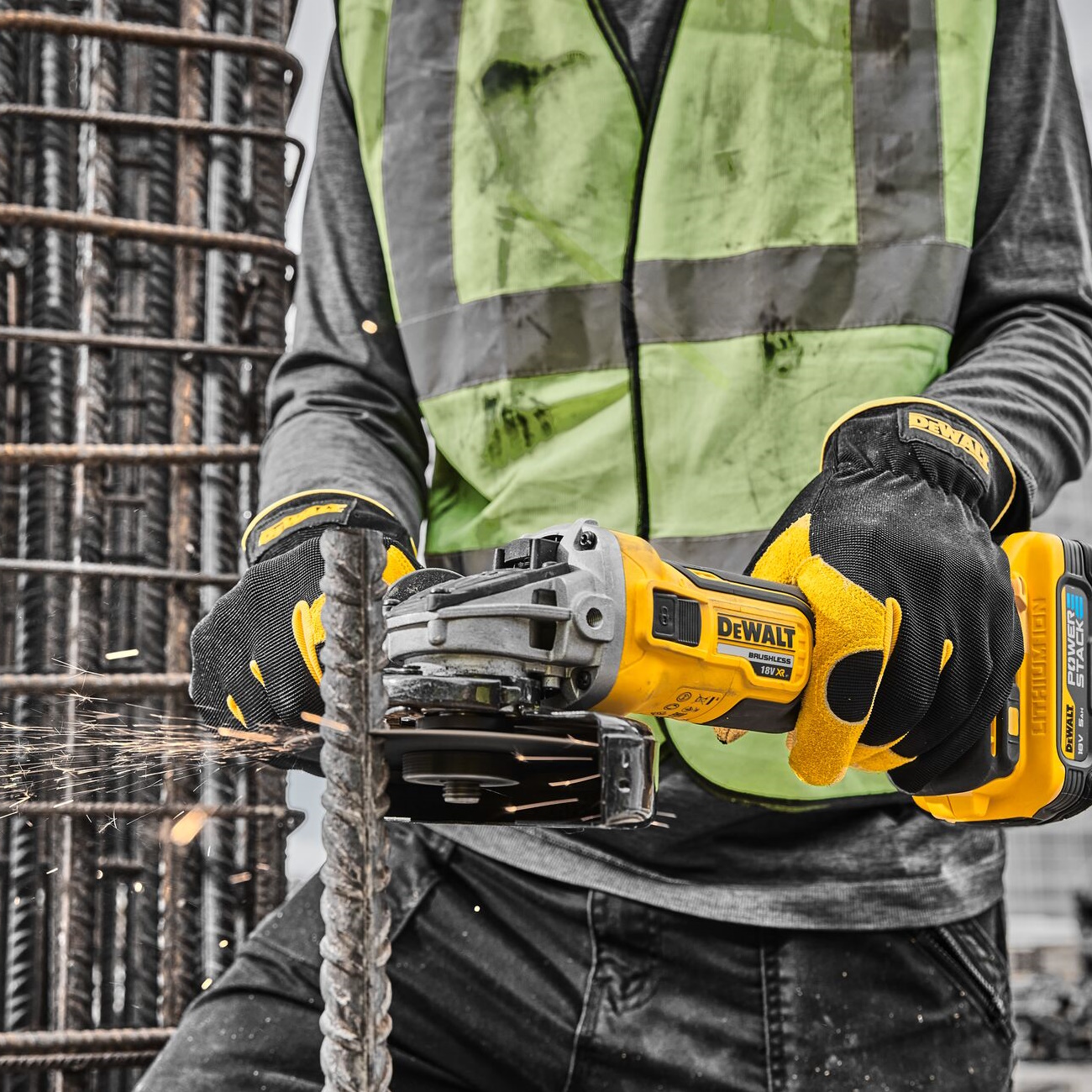 Slípirokkur 18V XR 125mm 2X5,0Ah powerstack