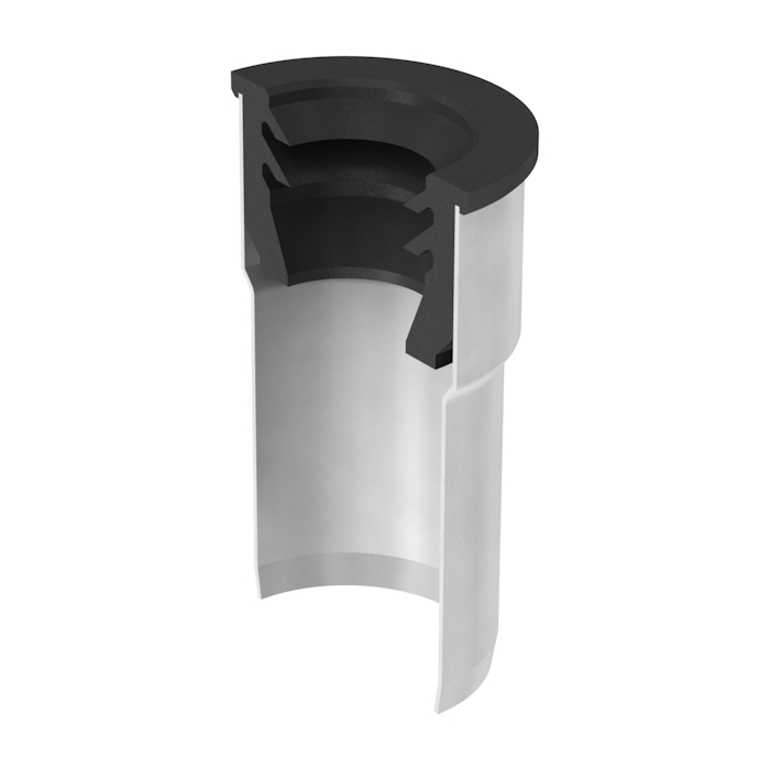 Minnkun m. gúmmí 50/40 ryðfrí