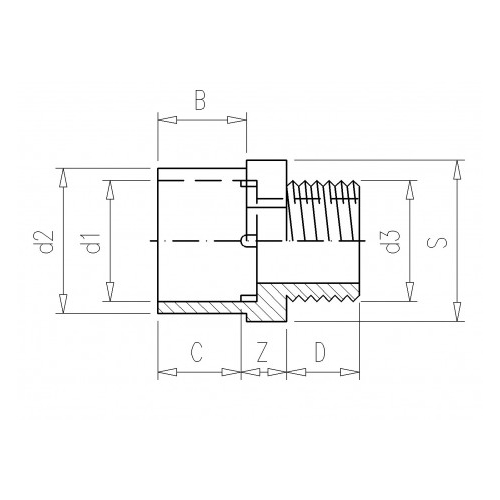 M.N.N Tengi 20/28mm x 1/2" UPVC