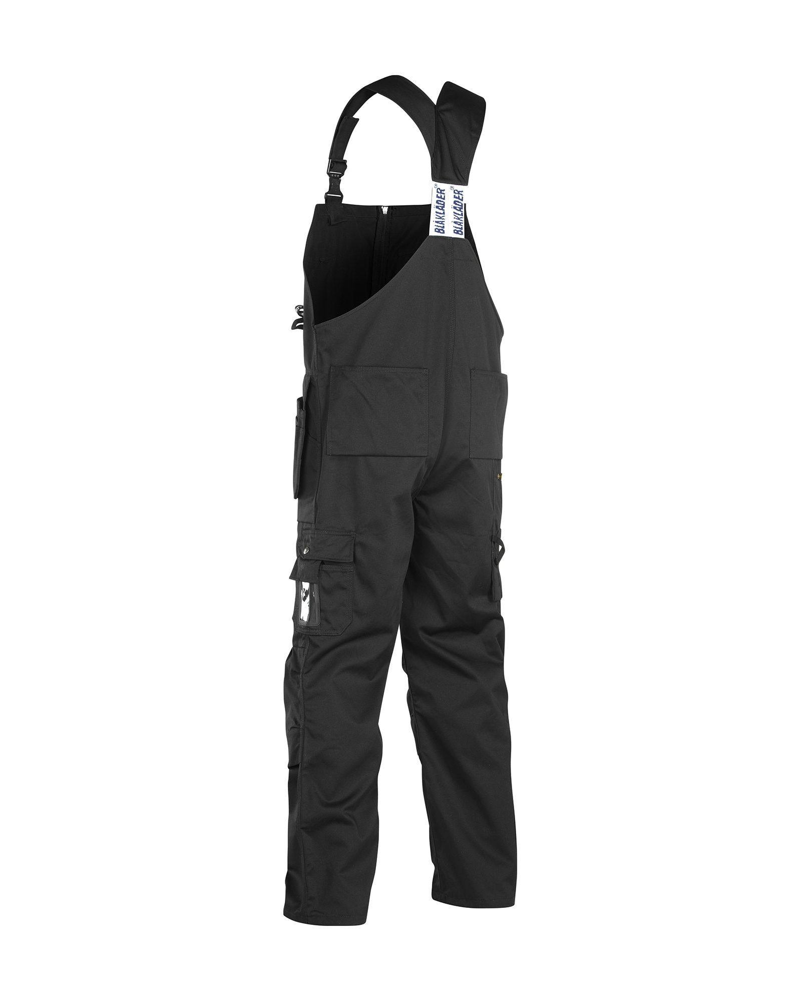 SMÍÐASMEKKBUXUR SVARTAR 48