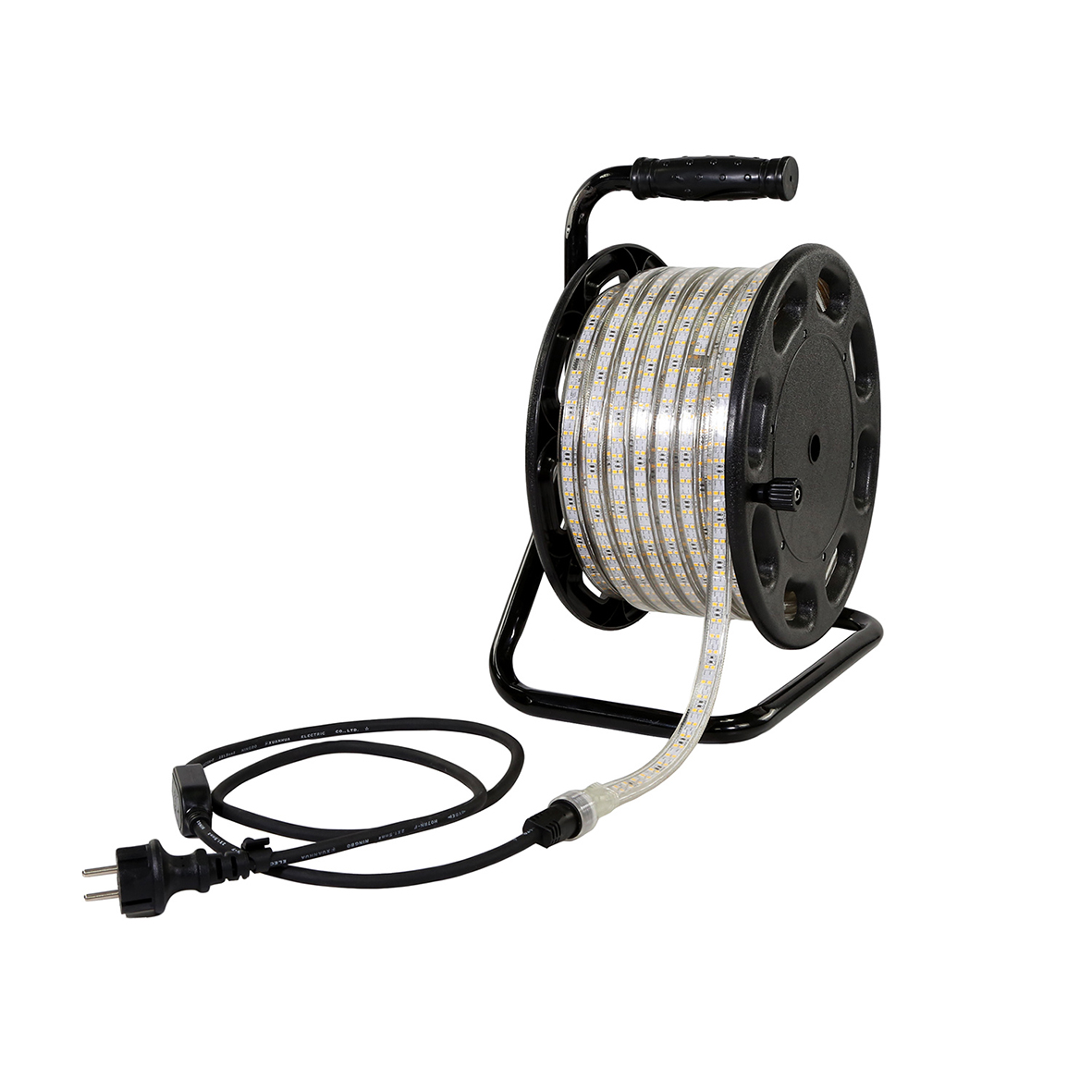 Vinnuljósaborði LED 25m á tromlu RANCEO 1500lm/m 4000K IP65 m. Schuko kló