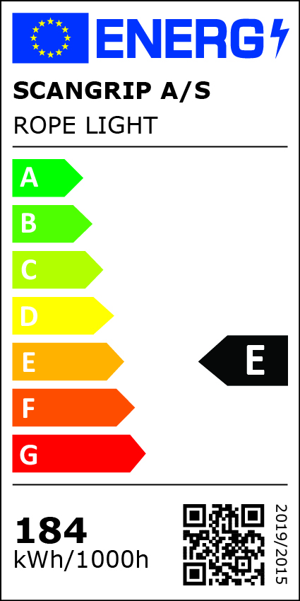 Vinnuljósaborði 25m á trommlu Rope light