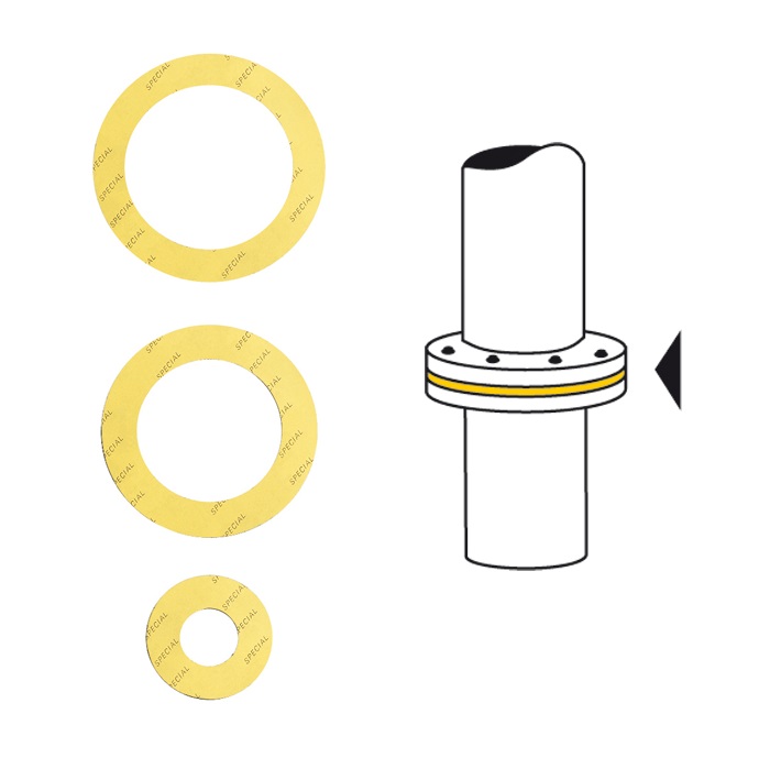 FLANGS-PAKKN.4"115-162 Fiber