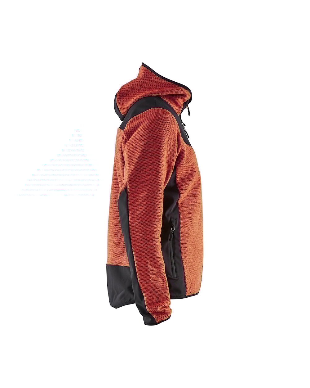 Prjónajakki m/hettu softs d.gr./black 3XL