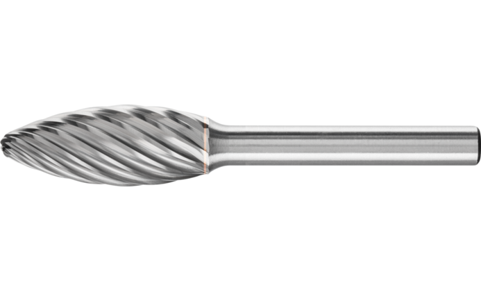 Karbítfræs H  8x20mm stál/pott