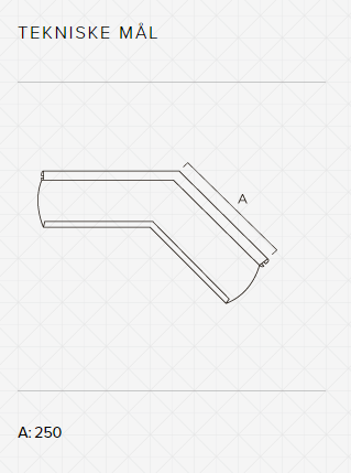 Úthorn 100 hvítt 45ø