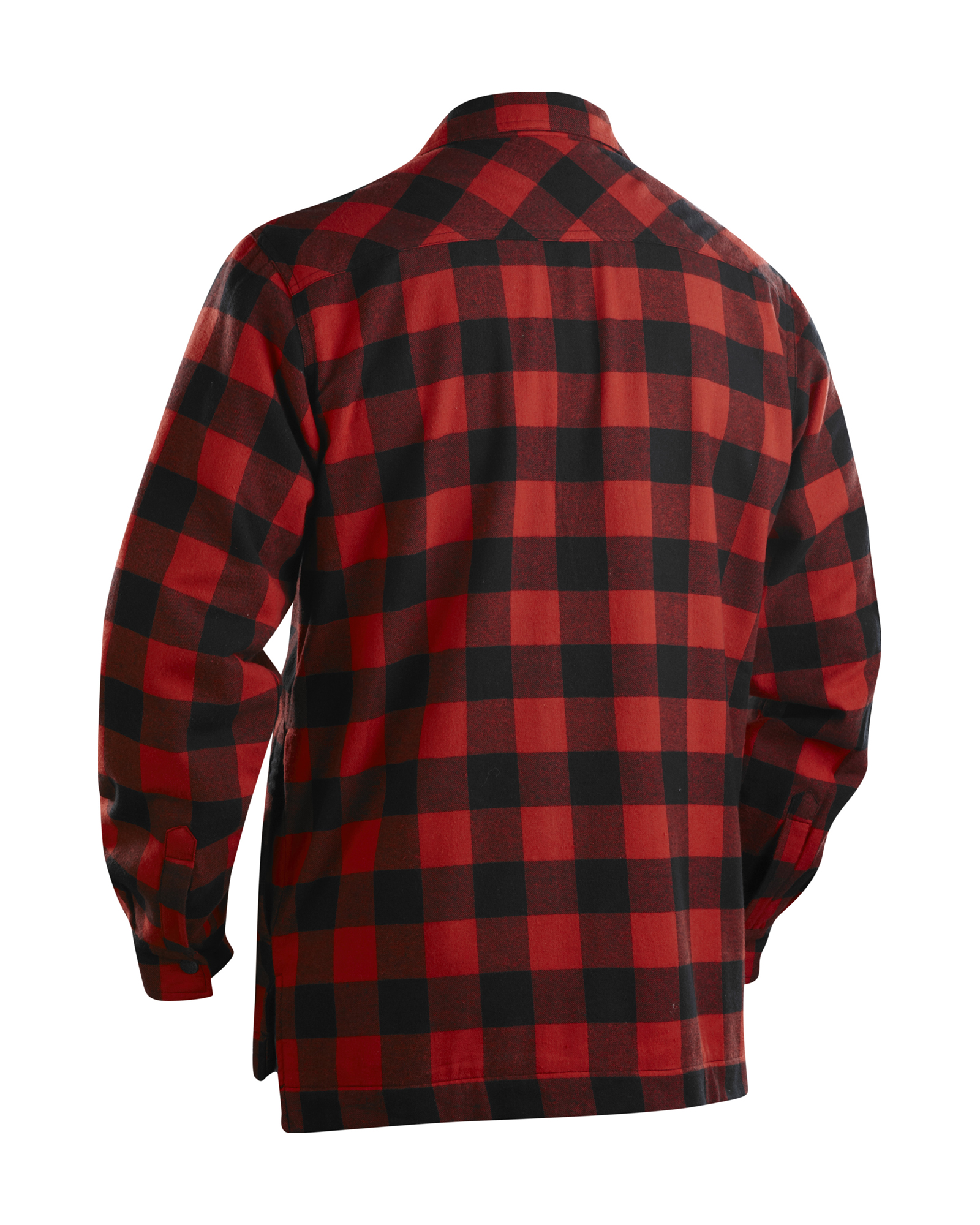 FLANNELSKYRTA FÓÐR.RAUÐ/SV-3XL