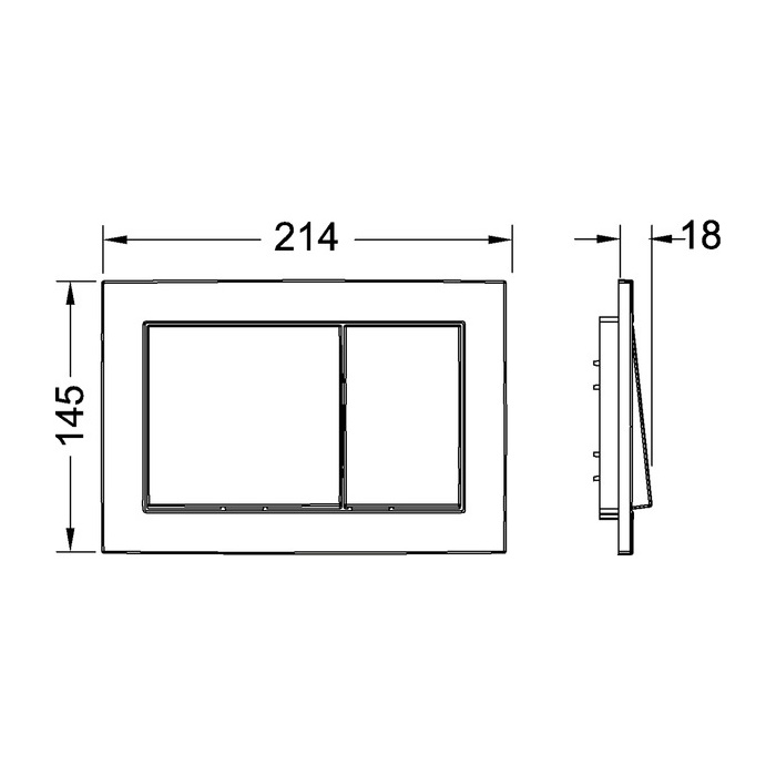 TECE Base Hnappur Tvöfaldur Hvítur
