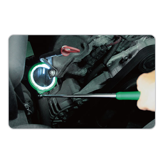 Suðuspegill m/ LED Ljósi