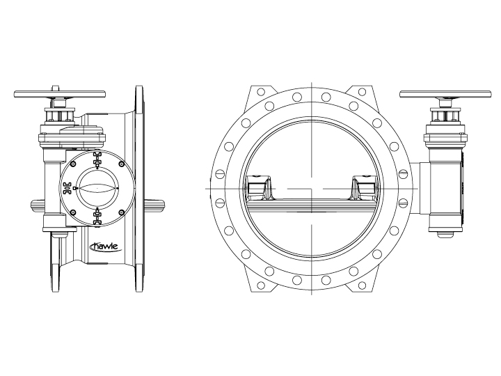 HAWLE SPJALDLOKI DN250 M/GÍR