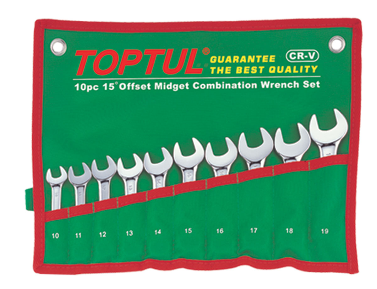 Fastlyklasett stubbar 10-19mm