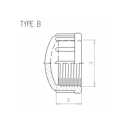 Snittað Lok 2" PN10 UPVC 