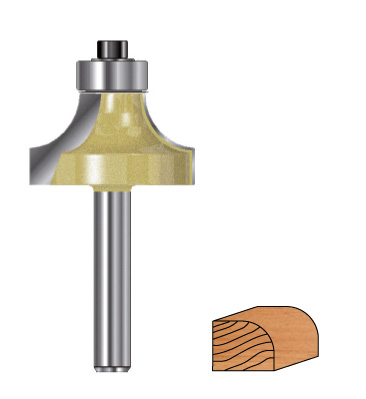 Fræsitönn rún með legu 25,4mm