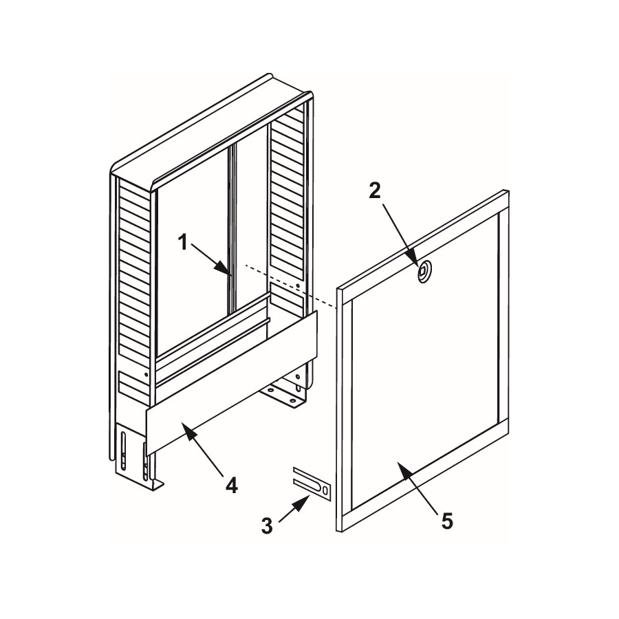 TECE Gólfhitask. Innb. B:1050/990mm