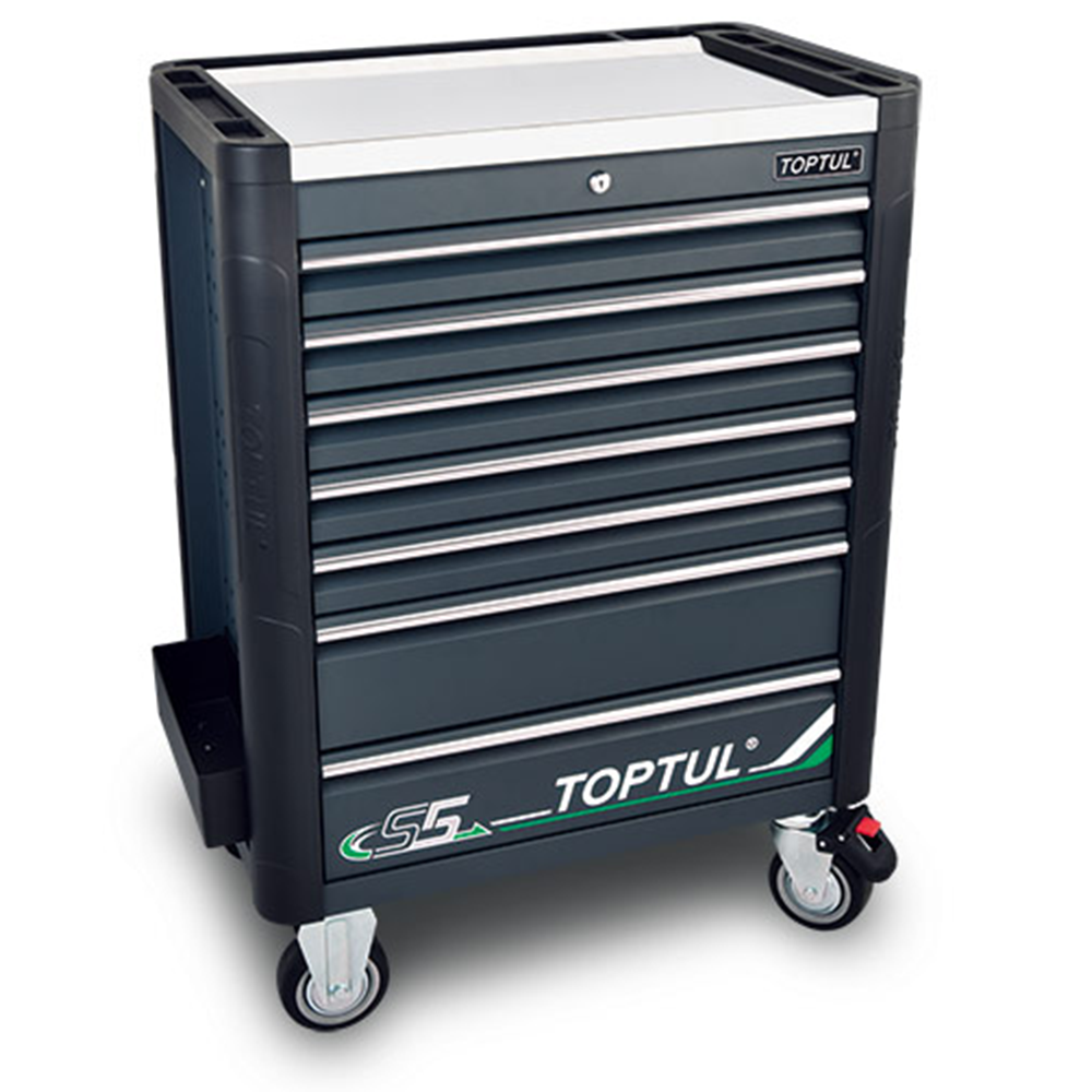 Verkfæravagn S5 340 hluta Ryðfrír toppur