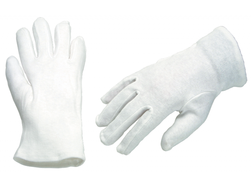 Bómullarhanskar Interlock