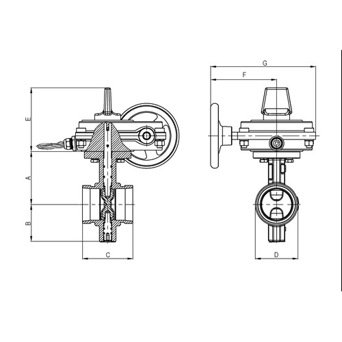 Gróp.Gírlokar m/stöðuv+rofa 2"