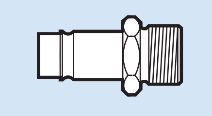 Nip Ergo08 UG 3/8" M10 BSPT